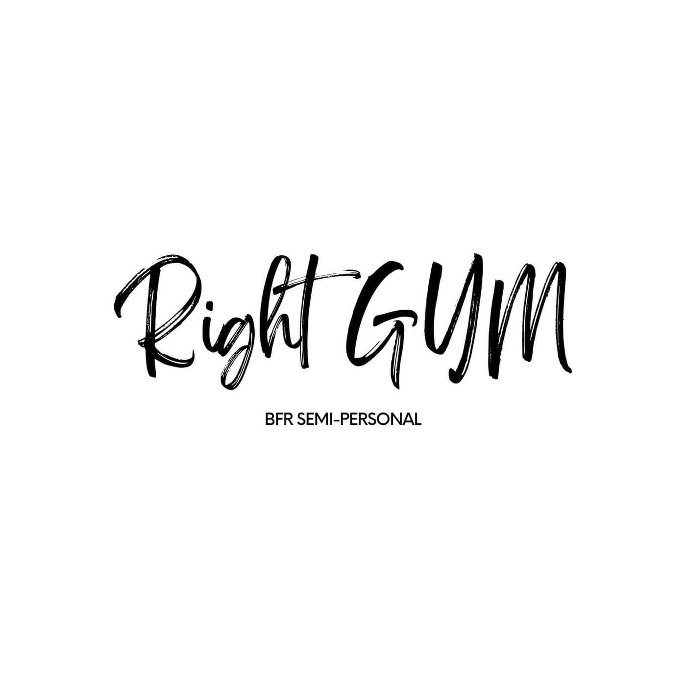 Right GYM ロゴ（白背景）